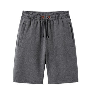 Men's Black 100% Cotton Solid Bermuda <b>Shorts</b> with Drawstring Waist and Pockets Casual Mid Rise Digital Printing Gym Running - Product Image 3
