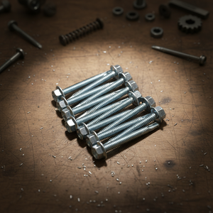 Vis autoperceuses à tête hexagonale (métriques/pouces) en acier au carbone, revêtement zinc/blanc bleu, classe 8, haute résistance à la corrosion - Product Image 1