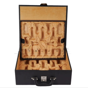 Échiquier Rectangulaire Rustique Poli Écologique ILAHI 100% Fait Main en Bois Pur Style Animalier/Amoureux Taille Personnalisée - Product Image 1