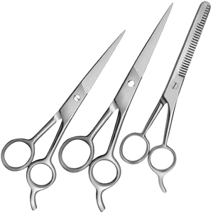 Ciseaux de coiffure professionnels multifonctionnels en acier inoxydable, ciseaux de coupe et d'éclaircissement pour barbier - Product Image 1