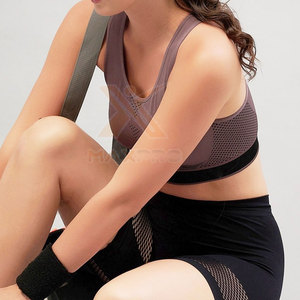 Hauts de yoga pour femmes fabriqués en usine - Design personnalisable, respirant, style simple, maintien élevé, Spandex/Nylon, couleur unie - Product Image 5