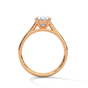 แหวนเพชรทองคำ 14K เพชรเพาะเลี้ยงในห้องปฏิบัติการ แหวนทองคำแท้ 18K สำหรับผู้หญิง สไตล์คลาสสิก รับรองโดย IGI แหวนหมั้น แหวนวันครบรอบ - Product Image 6