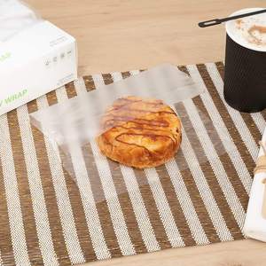 Custom <b>Freezer</b> Wax Coated Biodegradable Glassine Double-Sided Patty Paper Cookware Waterproof Microwave Safe Package Decoration - Product Image 4