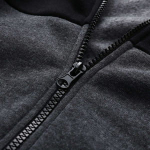 Men's Color Blocking Tracksuit Set Full <b>Zip</b> <b>Hooded</b> Sweatshirt With Side Pockets Breathable Polyester Cotton Autumn Wear Casual S - Product Image 6
