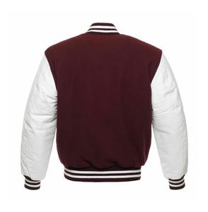 Blouson Bomber Homme Personnalisé de Haute Qualité, Manches Classiques, Style Universitaire, Uni, Vente en Gros, Laine/Polyester Léger, Col Montant - Product Image 6