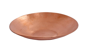 Plat de service en cuivre martelé, plateau décoratif en métal pour fruits, idéal pour table à manger, maison, cuisine, restaurant, centre de table - Product Image 2