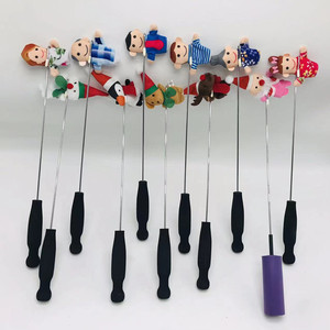 Varillas metálicas personalizadas con mangos y ganchos negros para manualidades o proyectos de bricolaje, varilla de brazo de marioneta unisex - Product Image 6