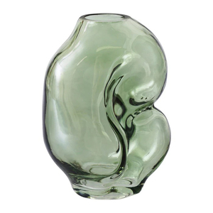 Vase en verre coloré soufflé à la main, organique, solide, artisanal, décoratif, pour la décoration de la maison - Product Image 3
