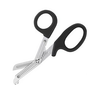 Ciseaux de traumatologie pour infirmières, ciseaux de premiers secours, 5,5 pouces, manche noir, acier inoxydable allemand, ciseaux médicaux d'urgence pour bandages, chirurgicaux - Product Image 3