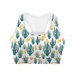 Soutien-gorge de sport pour femme avec logo personnalisé, sublimation, conçu pour un confort maximal avec tissu élastique doux et style athlétique moderne - Product Image 1