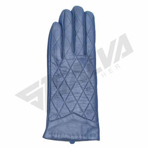 Nouvel Arrivage Gants en Cuir Noir Pur et Cuir Rouge pour Femme, en Peau de Mouton, pour la Conduite et les Occasions Habillées, Hiver - Product Image 2