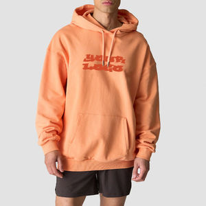 Sudadera con Capucha Oversize para Hombre con Estampado Gráfico de Durazno, Casual, de Forro Polar, Manga Larga, Estilo Urbano - Product Image 5