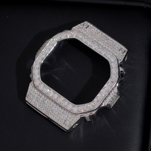 DW5600 Premium Iced Out <b>Watch</b> <b>Case</b> Conversion Kit Stainless Steel Luxury CasiOak Style Look Metal <b>Case</b> Designer <b>Watch</b> kit - Product Image 4