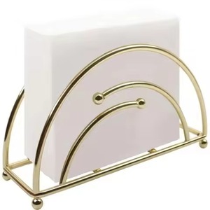 Modern Metal Napkin Stand Organizer for Dining Table Kitchen Stylish <b>Tissue</b> Stand for Home Office Restaurant Durable Handmade - Product Image 6