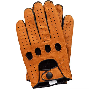 High Quality Professional Sports Driving <b>Gloves</b> Thermal Wrist PU Leather <b>Touch</b> <b>Screen</b> Plain Eco-Friendly Winter Use Silk Lining - Product Image 4