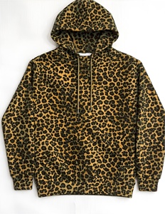 <b>Leopard</b> <b>Print</b> Hoodie Unisex Cotton Blend Fashion Streetwear Pullover <b>Sweatshirt</b> Custom Design OEM ODM Trend Apparel Hoodies - Product Image 1