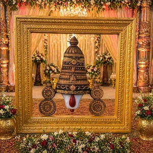 Golden Fiber Bala Ji With <b>Frame</b> For <b>Wedding</b> Decor <b>Wedding</b> Decor South Indian <b>Frame</b> Golden - Product Image 1