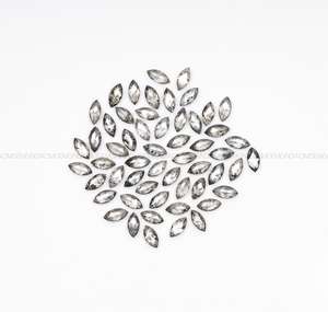 3.0 X 1.5 มม. |   แหวนแต่งงานเพชรแท้ทรงมาร์คีส์เจียระไนด้วยเลเซอร์สีเข้มแฟนซี พร้อมจี้และต่างหูคู่ - Product Image 5