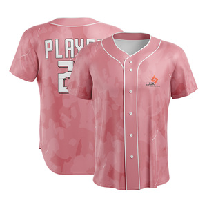 Camiseta de Béisbol para Mujer, Tallas Grandes, Tejido de Malla Transpirable, Cierre con Botones, Impresión de Logotipo Personalizado, Suministro de Fábrica OEM ODM - Product Image 6