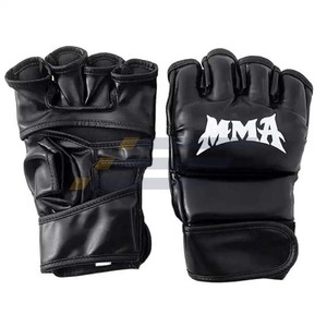 Guantes de MMA para adultos, de cuero, para entrenamiento, de alta calidad, con logo personalizado, material suave, guantes profesionales de MMA para hombre - Product Image 3