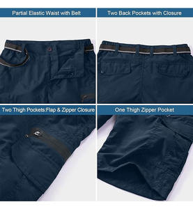 Pantalones Cortos Deportivos Casuales de Invierno para Hombre con Capucha, de Felpa, de Secado Rápido, Antiarrugas, con Bajo Dividido Bordado y Cintura Elástica Alta - Product Image 3