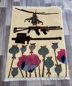 Alfombras de la Guerra Afgana, Alfombras con Patrones de la Guerra Afgana de EE. UU., Alfombras Afganas Hechas a Mano, Alfombras de la Guerra de Afganistán - Product Image 3