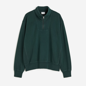 Sweat-shirt à col zippé pour homme avec une coupe confortable et un tissu durable pour les tenues de sport et décontractées - Product Image 2