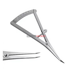 Calibrador Angulado de 4.5 Pulgadas de Largo para Mapeo Óseo, Instrumento de Medición de 0-40mm con Escala de Precisión para Implantes Dentales, Quirúrgicos y de Ortodoncia - Product Image 2