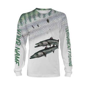 Camisetas de Pesca Personalizadas con Diseño Nuevo, Manga Larga, Sublimadas, de Poliéster, con Cierre, Protección UV, para Torneos de Pesca de Lubina 2026 - Product Image 3