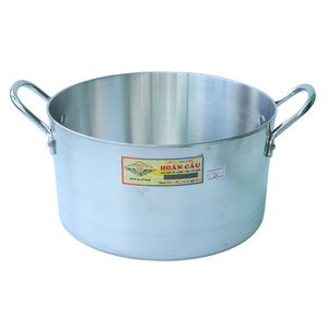 HOCA Batterie de cuisine traditionnelle en aluminium 5pcs Taille 26-30cm Finition polie Cuisinière à gaz sûre 2.0mm Premium - Vietnam OEM - Product Image 2