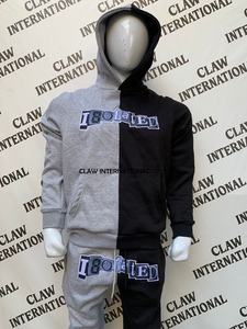 ชุดวอร์มผ้าคอตตอนโพลีเอสเตอร์มีฮู้ดแห้งเร็วออกแบบได้ตามต้องการสำหรับฤดูใบไม้ร่วงไซส์ใหญ่พิเศษผลิตจากผ้าคอตตอนโพลีเอสเตอร์ - Product Image 2