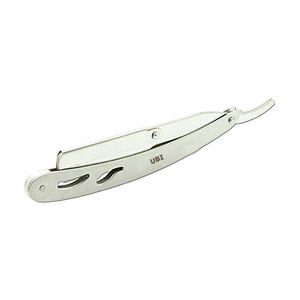 Rasoir droit professionnel UBI 12 cm en acier à haute teneur en carbone avec système de lames interchangeables pour un rasage en douceur de la barbe - Product Image 3