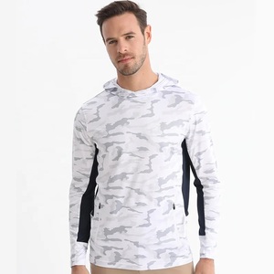 2026 New Arrival Custom OEM <b>Camo</b> Sublimation Print Waterproof Performance Fishing Hoodie UPG 50 Hooded Fishing Gym Shirt - Product Image 1