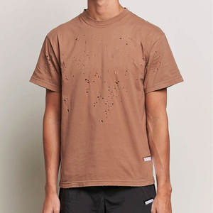 Camisa Casual de Manga Corta para Hombre con Logotipo Personalizado, 100% Algodón, Transpirable, Ecológica, con Estampado Digital, sin Cuello, Tela de 220g - Product Image 1