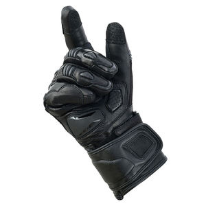 Gants de moto en cuir blanc et jaune à doigts complets, protection de la paume avec slider, pour la conduite hivernale et les sports, service OEM en grande quantité - Product Image 4
