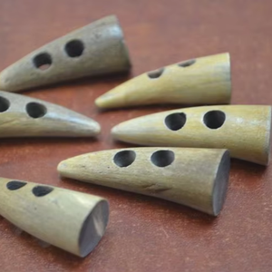 Handmade Unique Design Lightweight Flatback <b>Toggle</b> Garments Natural Buffalo Ox Horn <b>Toggle</b> <b>Buttons</b> Lace - Product Image 1