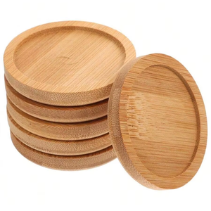 Hand-Carved Wooden Coasters Holder Low Price Tableware Wood Coaster <b>Mats</b> & Pads - Product Image 6