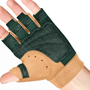 รับผลิตแบบ OEM ODM ถุงมือฟิตเนสแบบครึ่งนิ้วสำหรับทุกเพศ ระบายอากาศได้ดี ฝ่ามือทำจากหนัง เหมาะสำหรับยกน้ำหนัก ออกกำลังกายในยิม พร้อมสายรัดแบบ Hook & Loop - Product Image 2