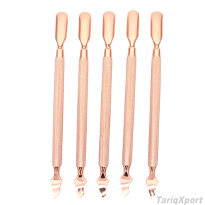 ที่ดันหนังกำพร้าแบบสองด้าน หัวตัดมุมโค้งมน ทำจากสแตนเลส พร้อมตะไบเล็บ อุปกรณ์ทำเล็บมืออาชีพ - Product Image 4