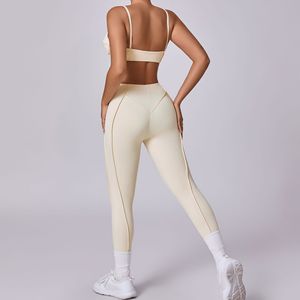 Conjunto Deportivo de Alta Elasticidad para Mujer, Cómodo Conjunto de Gimnasio, Leggings de Yoga con Control de Abdomen, Ropa Deportiva para Mujer - Product Image 2