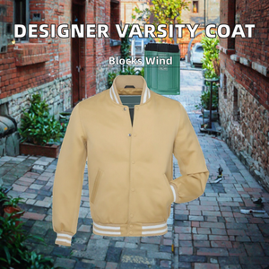 Veste universitaire pour homme, couleur unie, col montant, fermeture à boutons, doublure en coton, coupe classique, style décontracté, vêtement d'automne - Product Image 3