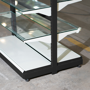 ADONG Freestanding Metal Display <b>Racks</b> with Powder Coated Finish LED Lighting Modern Style-Model A08 OEM Service - Product Image 3