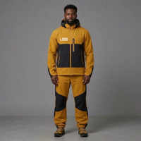 Ensemble survêtement ample personnalisé à blocs de couleur, veste coupe-vent zippée et pantalon de jogging ample en nylon, style streetwear oversize