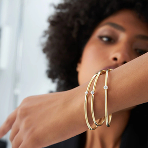 Bracelet solitaire en diamant cultivé en laboratoire en or jaune 14 carats, élégant et minimaliste pour femme, bijoux fins pour tous les jours - Product Image 5