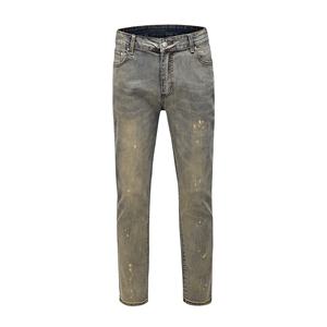 MEESAM LEATHER HOSIERY Jeans de Mezclilla para Hombre y Mujer, 100% Algodón, Secado Rápido, Cintura Alta, Corte Regular Vintage, Lavado Recto - Product Image 1
