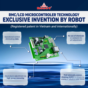 Filtre à eau alcaline à plaques de titane IONQueen 1113 pH 3,5 - 11, marque ROBOT, appareil électroménager fabriqué au Vietnam - Product Image 4