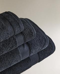 Toallas Faciales y de Baño Desechables Orgánicas con Borde Dobby de Algodón Terry Absorbente Sólido 32S, Patrón EF, Venta al Por Mayor del Fabricante - Product Image 1