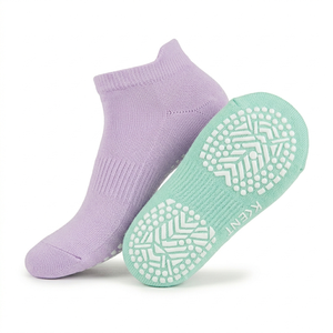 Calcetines de Pilates Transpirables 100% Algodón de Marca Privada, Calcetines de Yoga Antideslizantes con Base de Silicona para Estudios, Gimnasios, Marcas de Fitness, OEM - Product Image 6