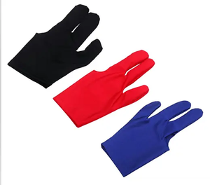 ถุงมือบิลเลียดราคาโรงงาน ถุงมือสำหรับมือซ้าย สีน้ำเงิน/แดง/ดำ/เทา ขายถุงมือสนุกเกอร์คุณภาพสูง - Product Image 2