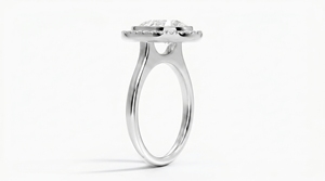 Anillo de Compromiso con Diamante Corte Pera para Mujer, Diamante Clásico Cultivado en Laboratorio - Product Image 5
